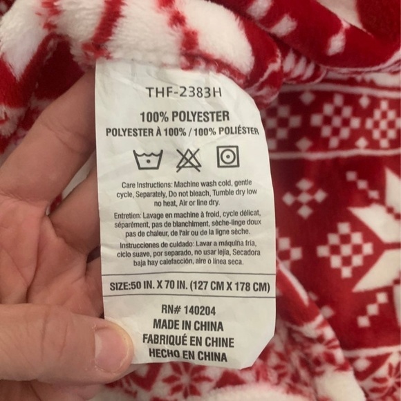 (NWT) Happy Holidays Super Soft Throw 50"X70” - Picture 7 of 10